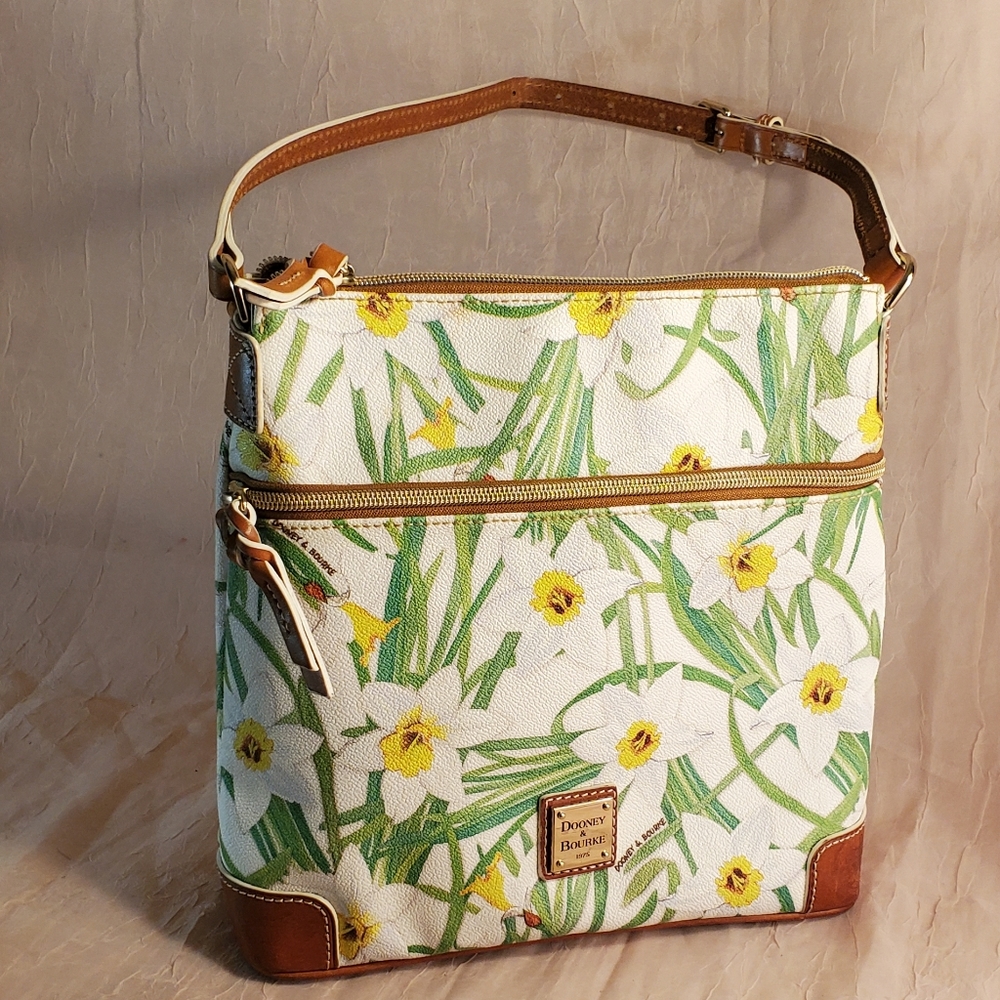 Dooney & Bourke Daffodil Print Satchel Purse